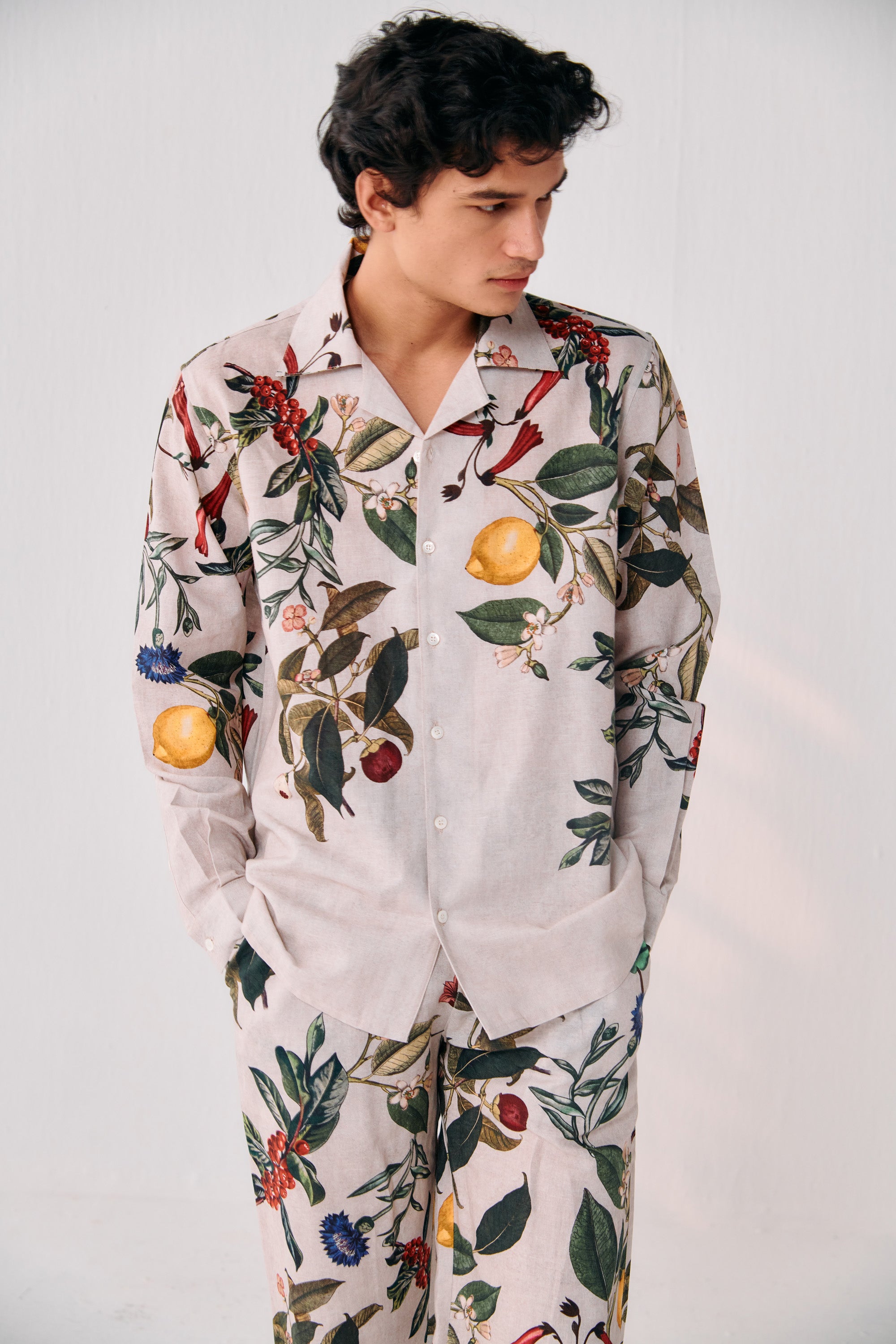 "Le Lemon" linen shirt