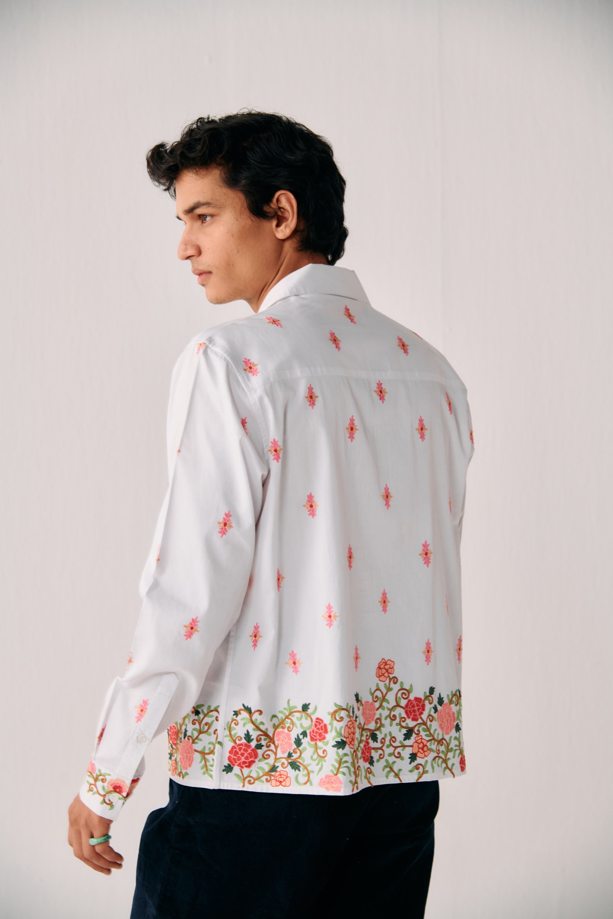 Giardino embroidered shirt