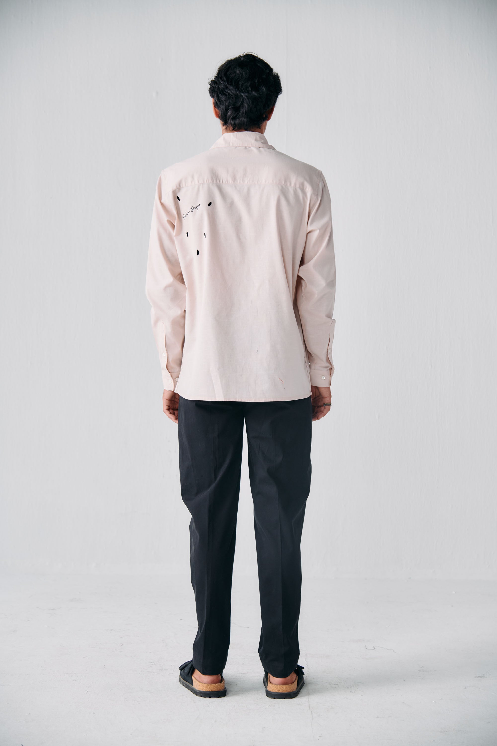 "A fall evening" appliqué shirt