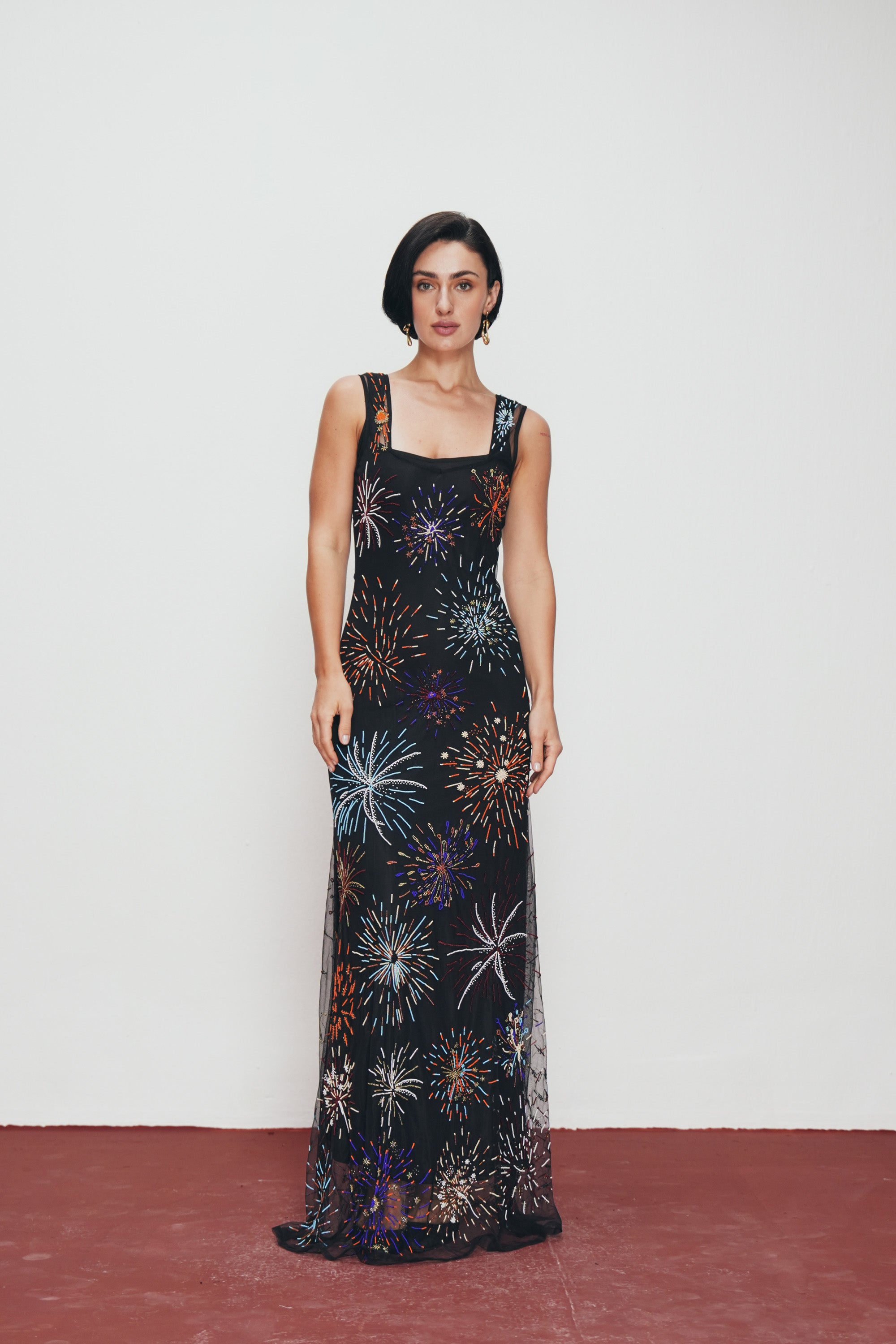 "Le Celebration" hand embroidered dress