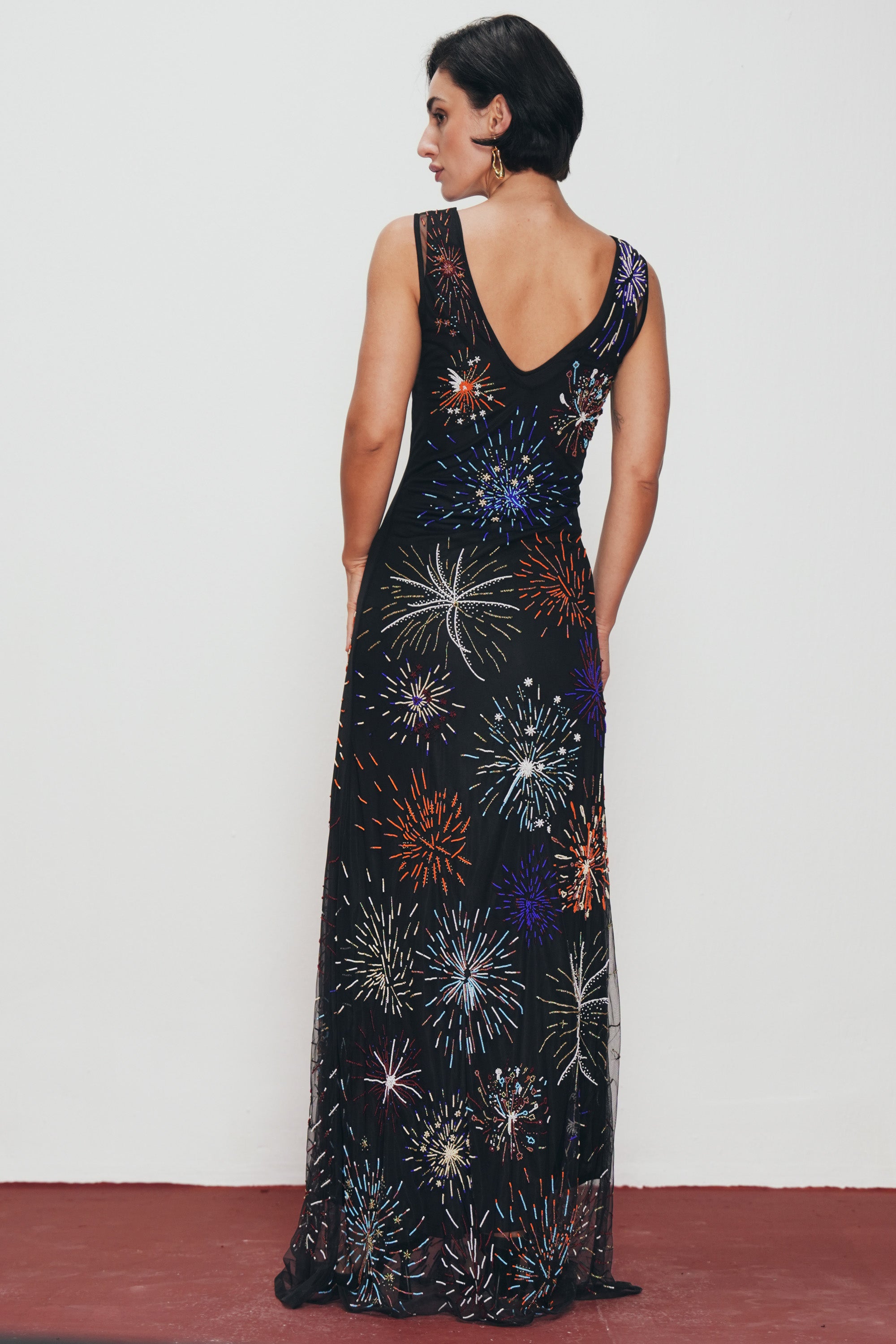 "Le Celebration" hand embroidered dress