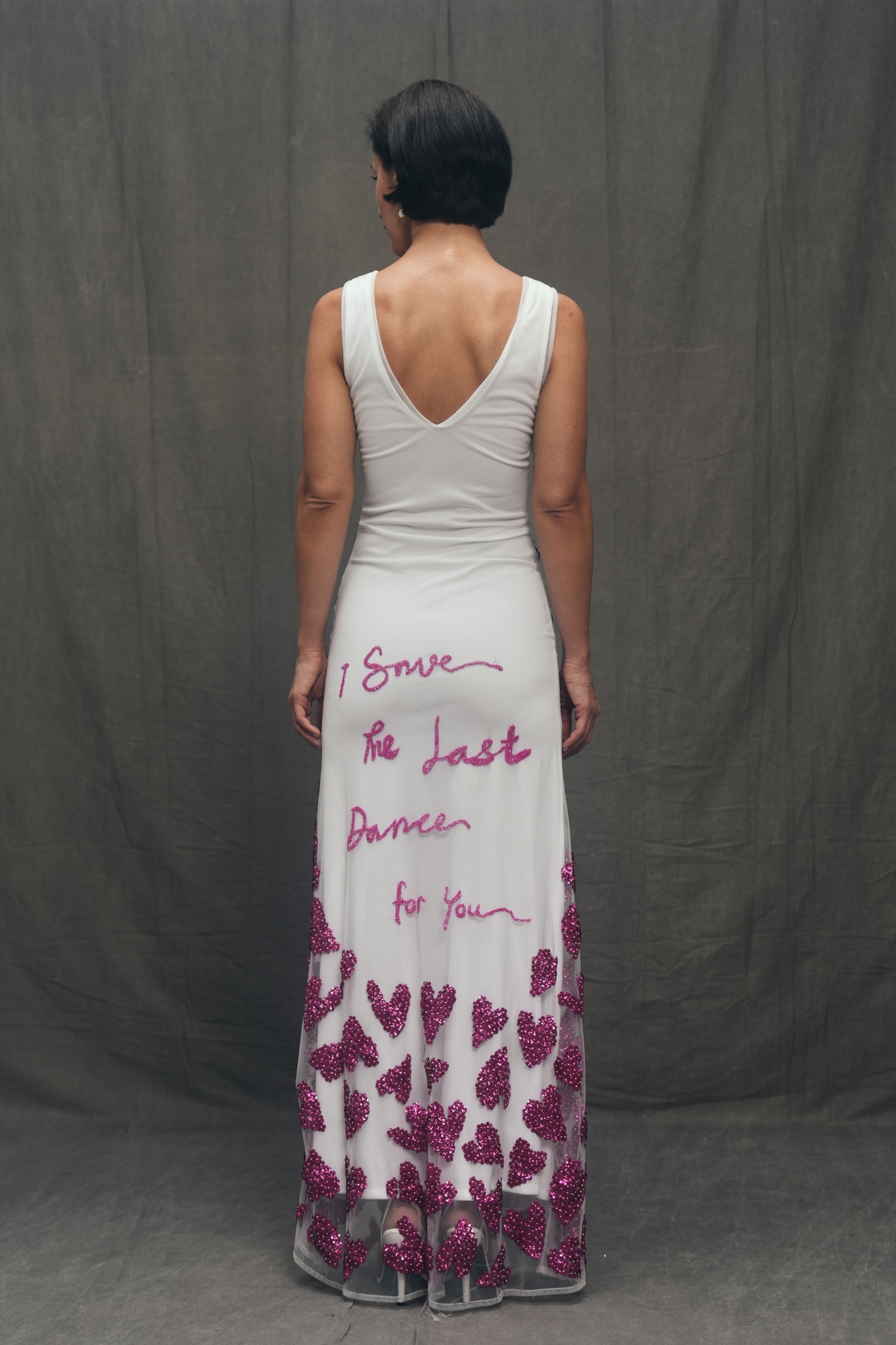 "Save the last dance" hand embroidered dress