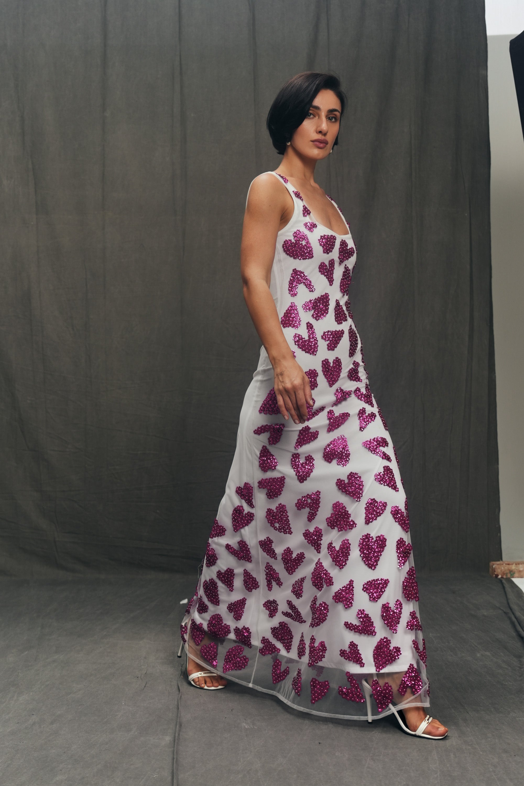 "Save the last dance" hand embroidered dress