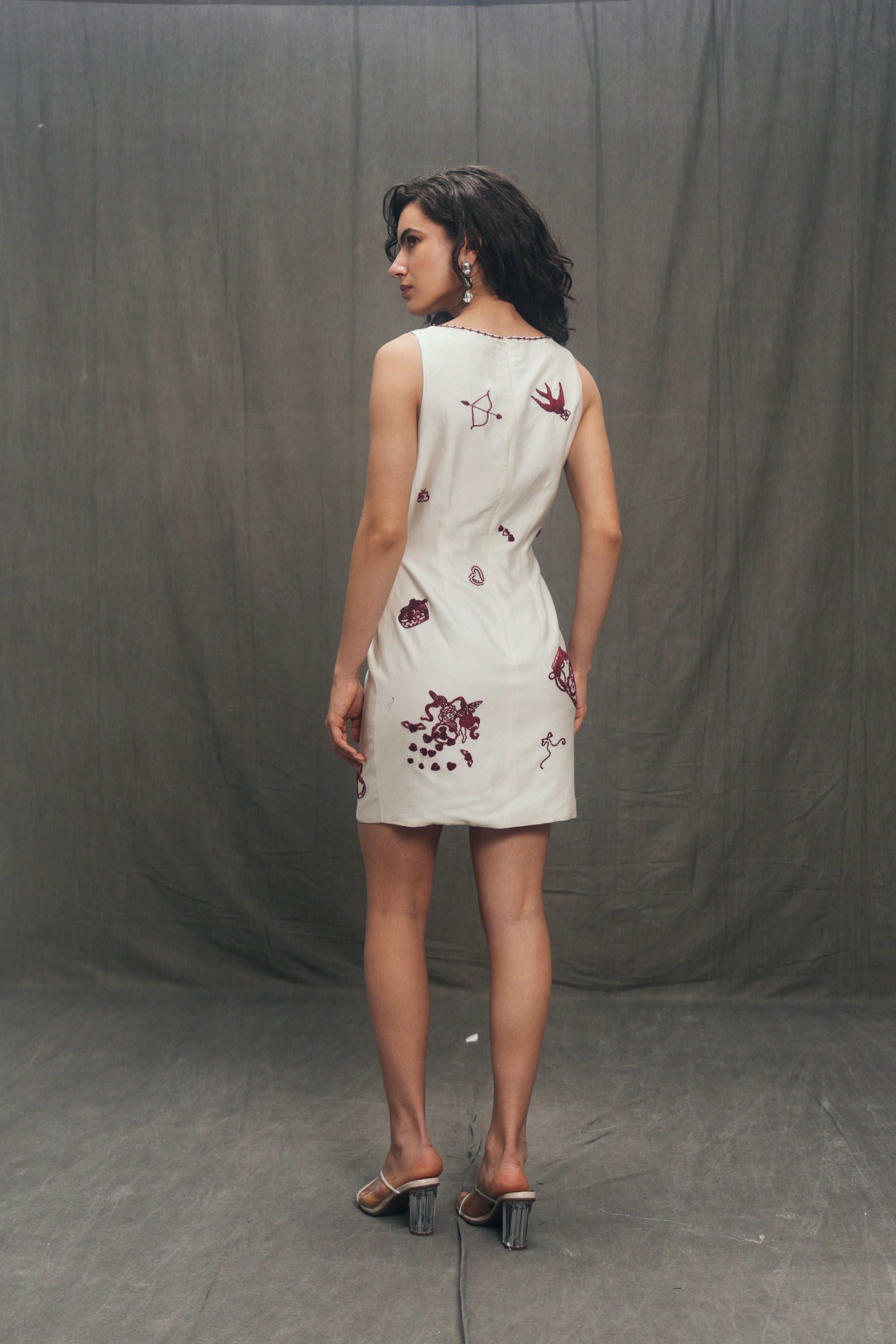 "Amour Sauvage" Hand Embroidered dress