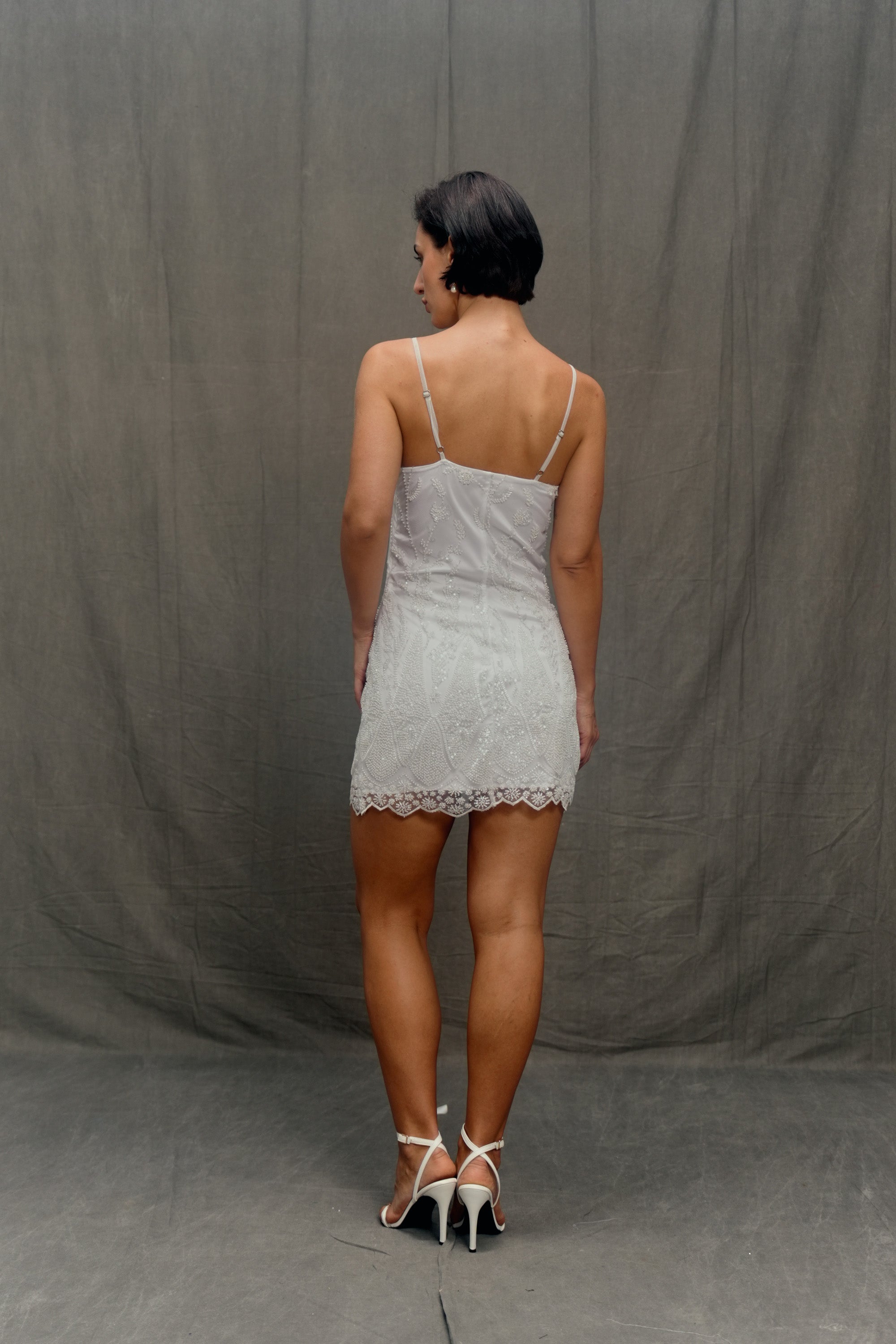 Ivory Whisper beaded dress