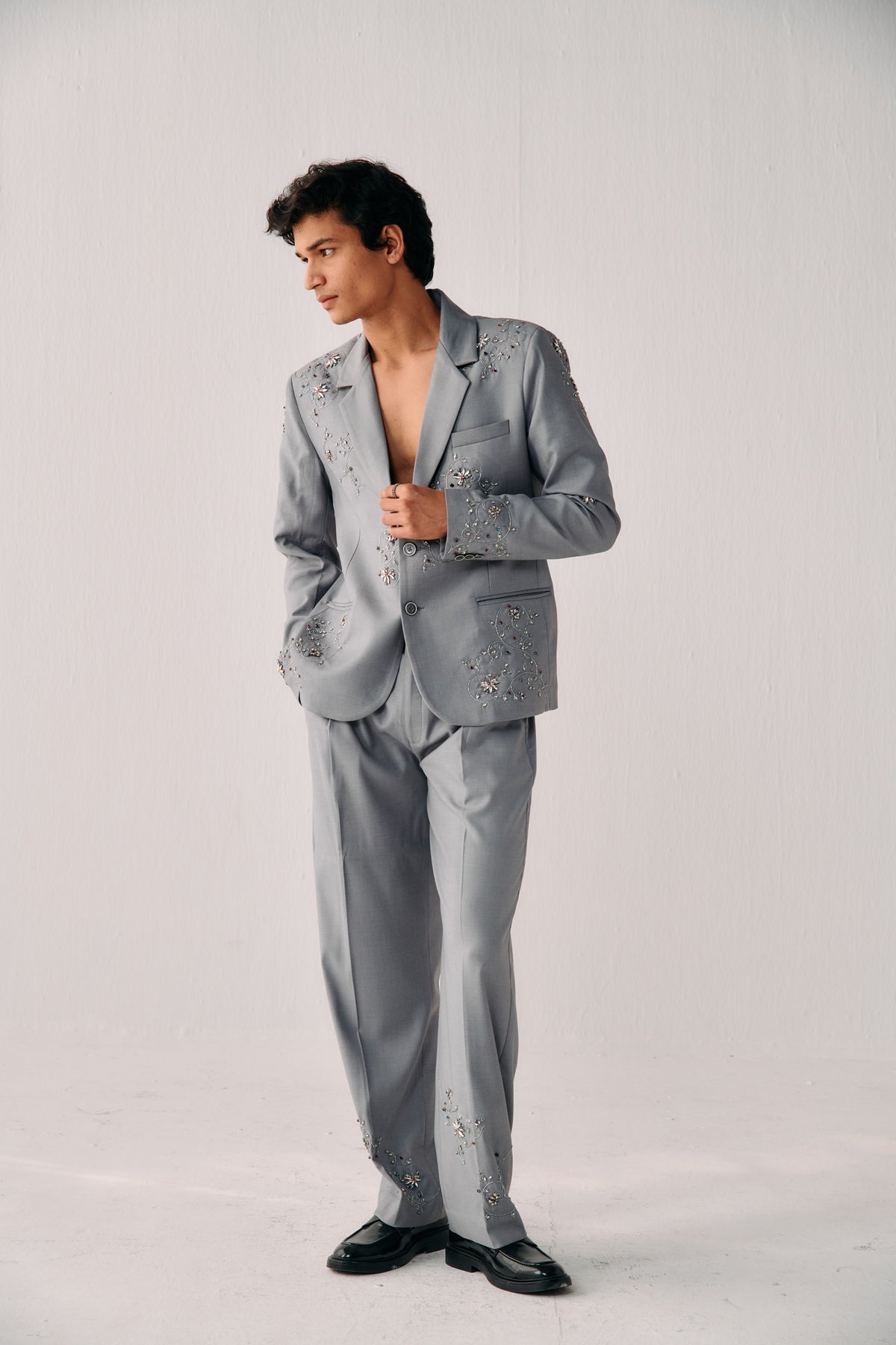 Perte-d'ego "Le cannes" hand embroidered blazer
