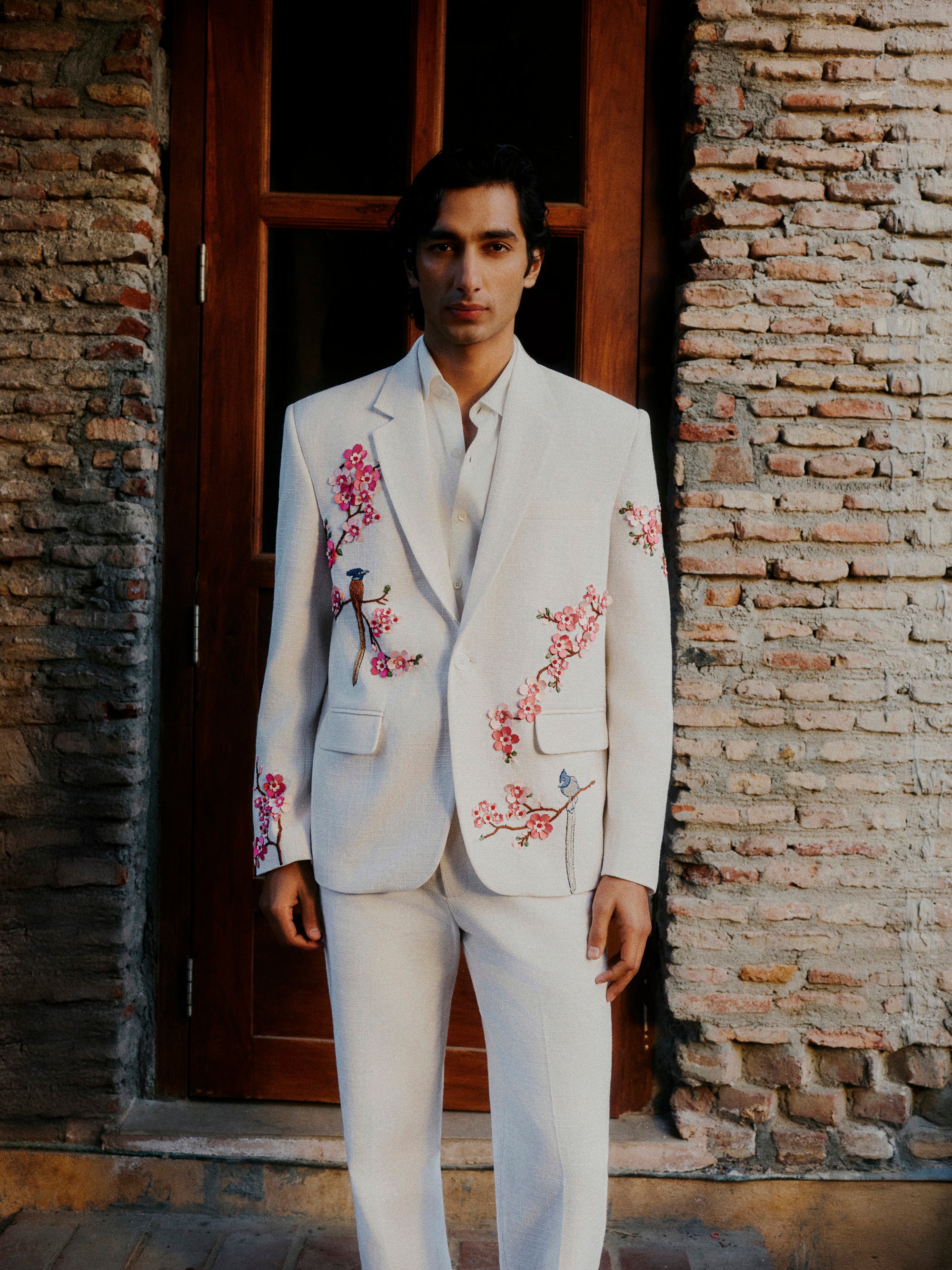 “Eternal Spring” Hand Embroidered Blazer