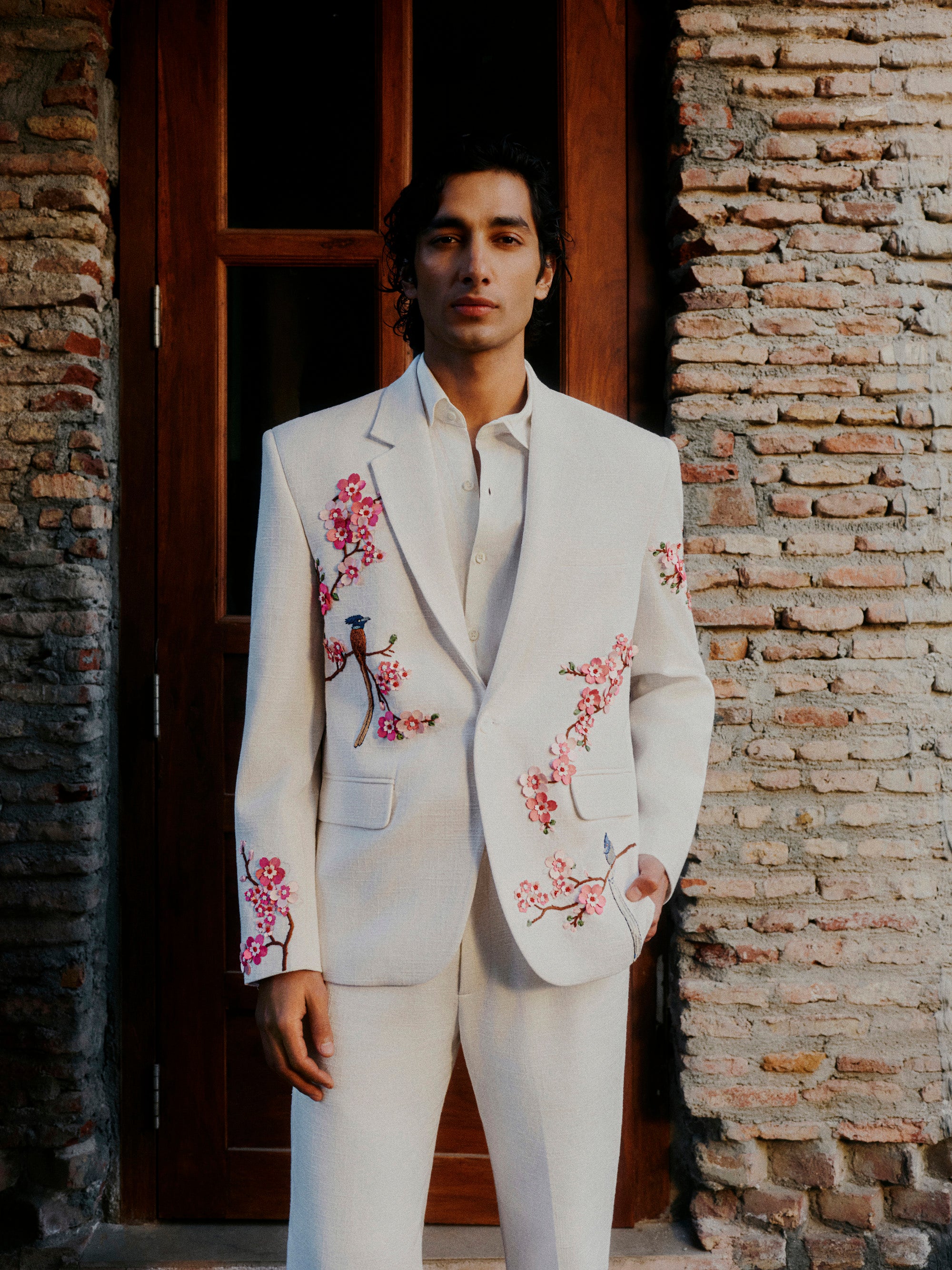 “Eternal Spring” Hand Embroidered Blazer