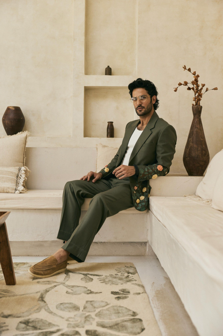 Formal pants- Olive green