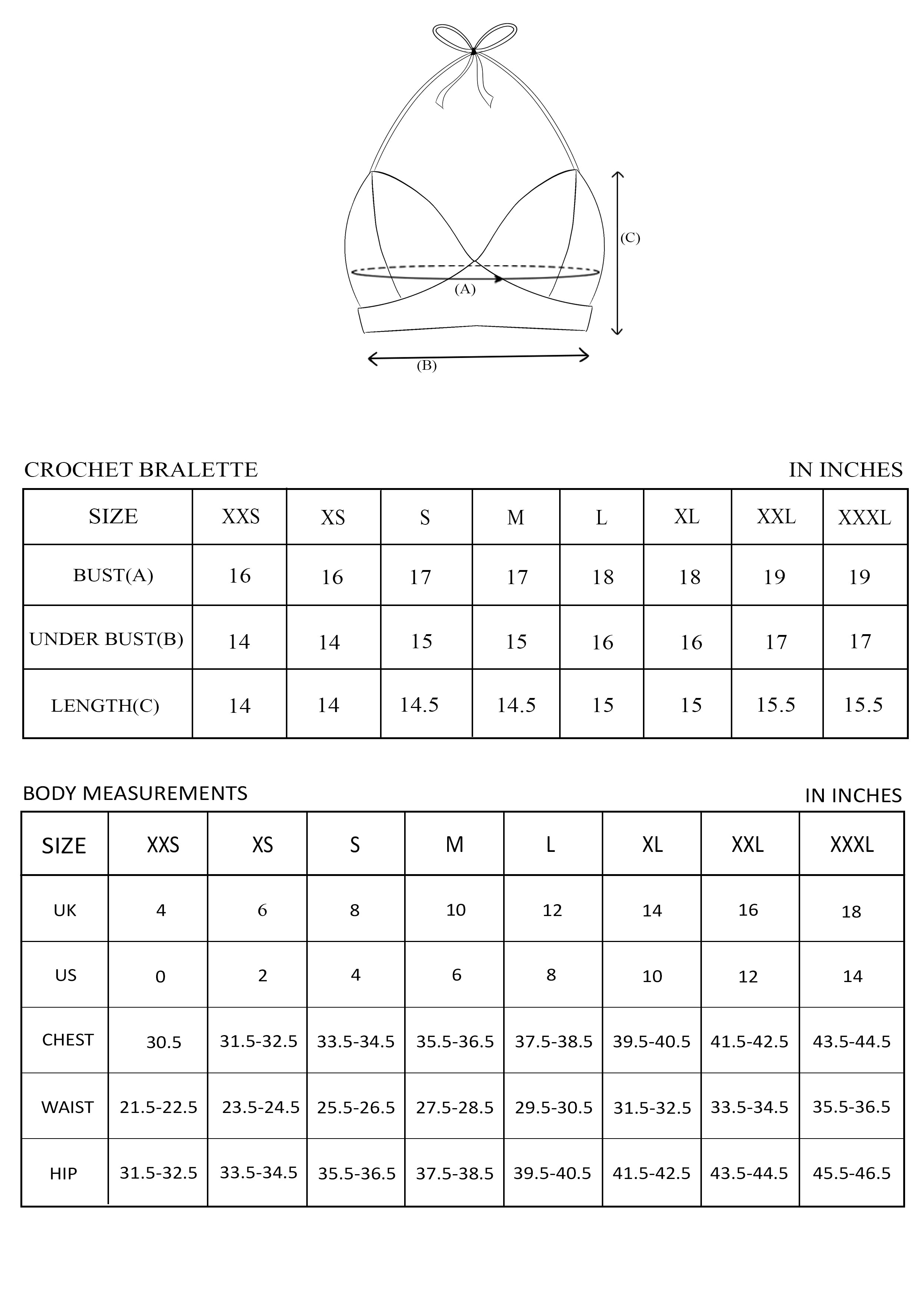 Floral hand crochet bralette