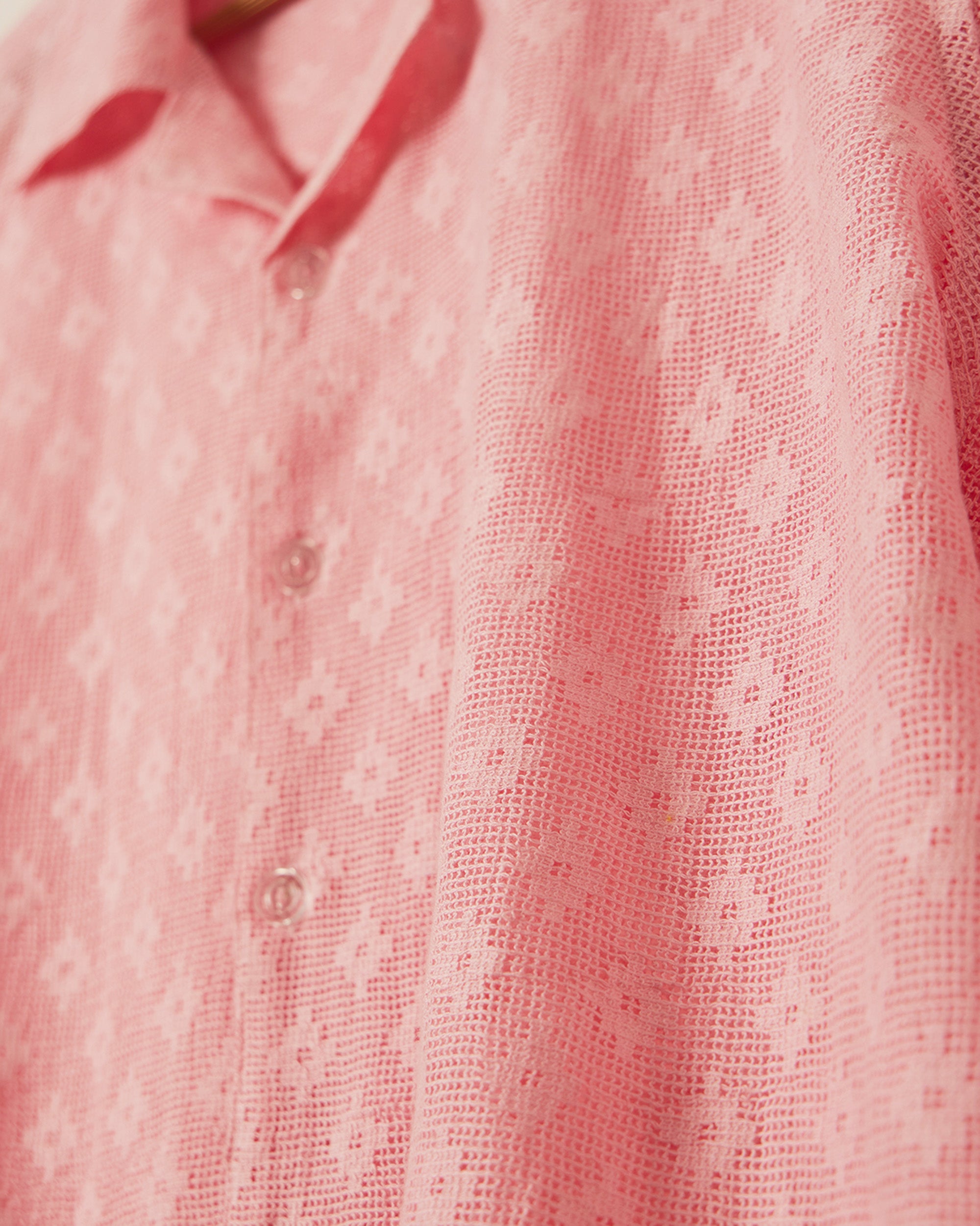 Baby pink lace shirt