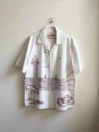 "Day at the harbor" embroidered Shirt