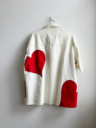 Hearts applique shirt