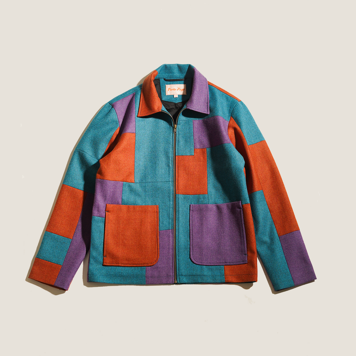 ジャケット・アウター sheller Handmade stitch wool jacket coat Plaid Wool Jacket - SSSTUFFF