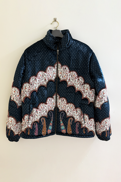 ジャケット・アウター HERENCIA High neck quilted knit coat H Wire Quilt Jacket - Bone – Saints