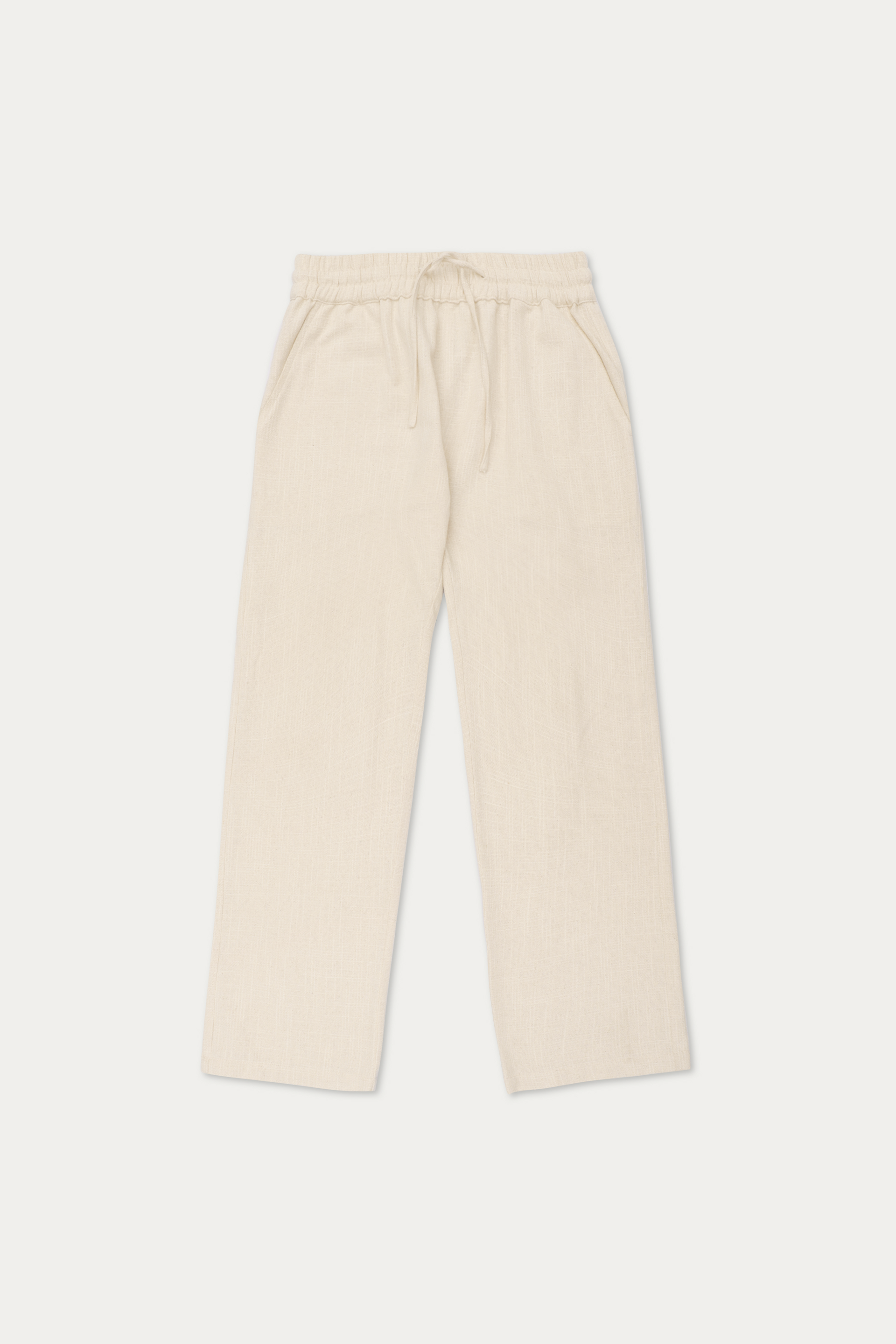 TYPESERVICE ■ Textured Ruffled Comfy Pants offwhitekhaadipants.png?v=