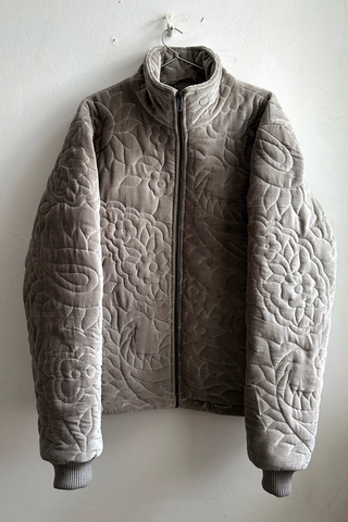 Embroidered paisley quilted jacket