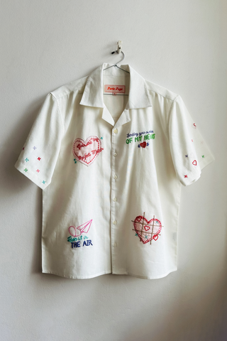 Perfect match hand embroidered shirt