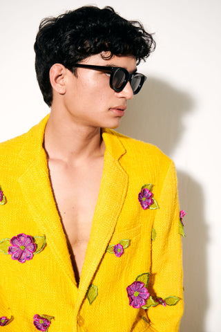 "Le Portofino" Hand Embroidered Blazer | Summer Wedding Suit