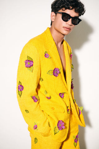 "Le Portofino" Hand Embroidered Blazer | Summer Wedding Suit