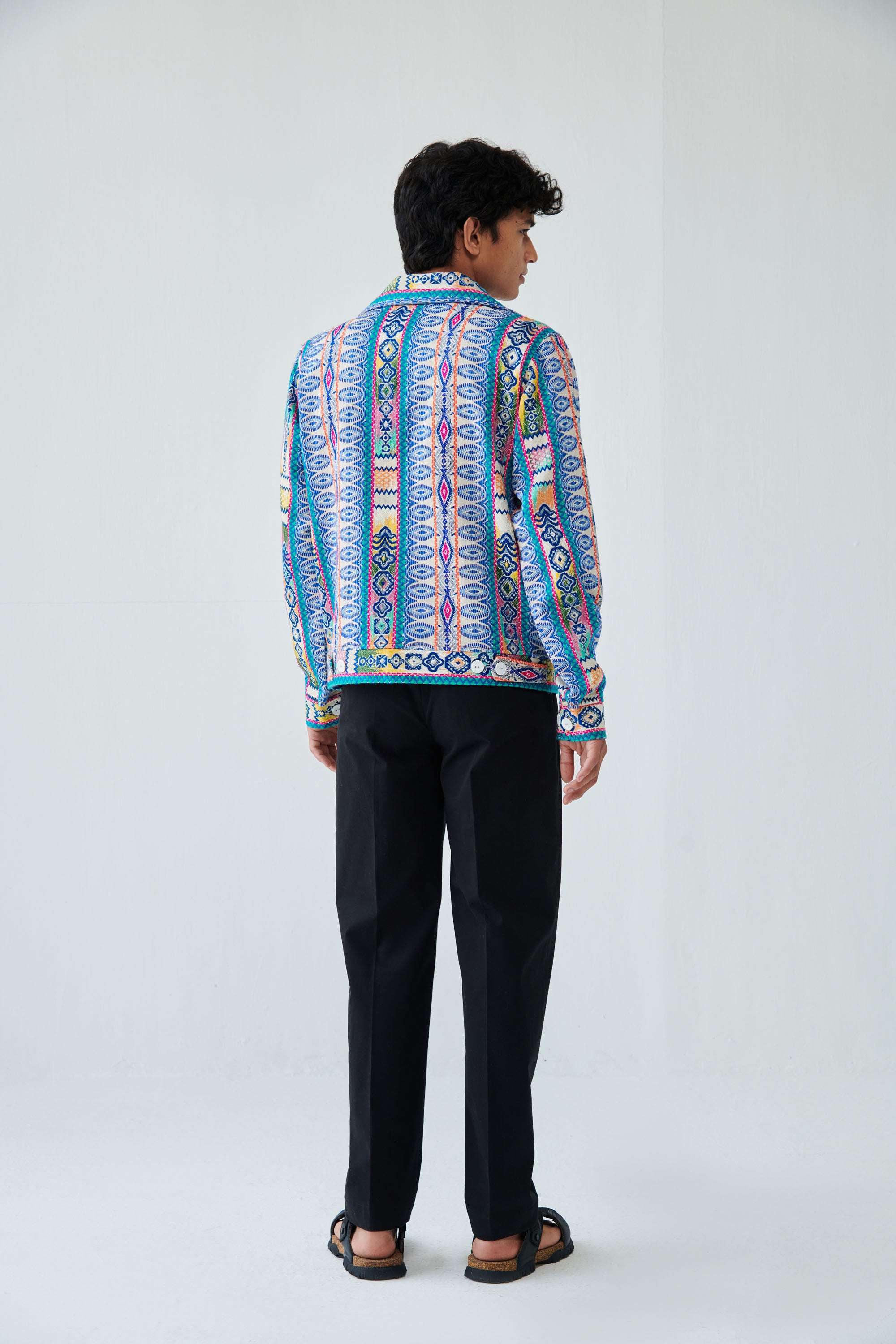 Havana jacquard jacket