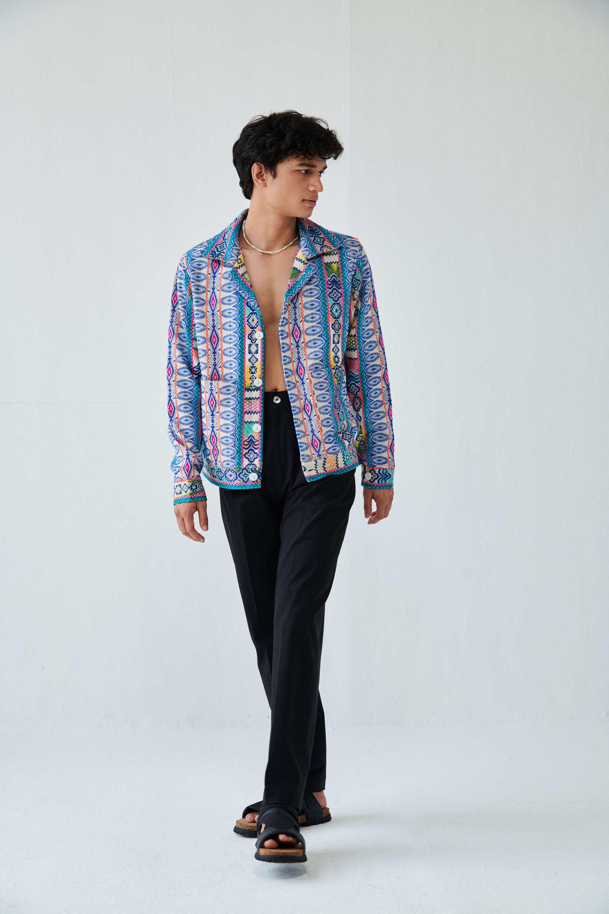 Havana jacquard jacket