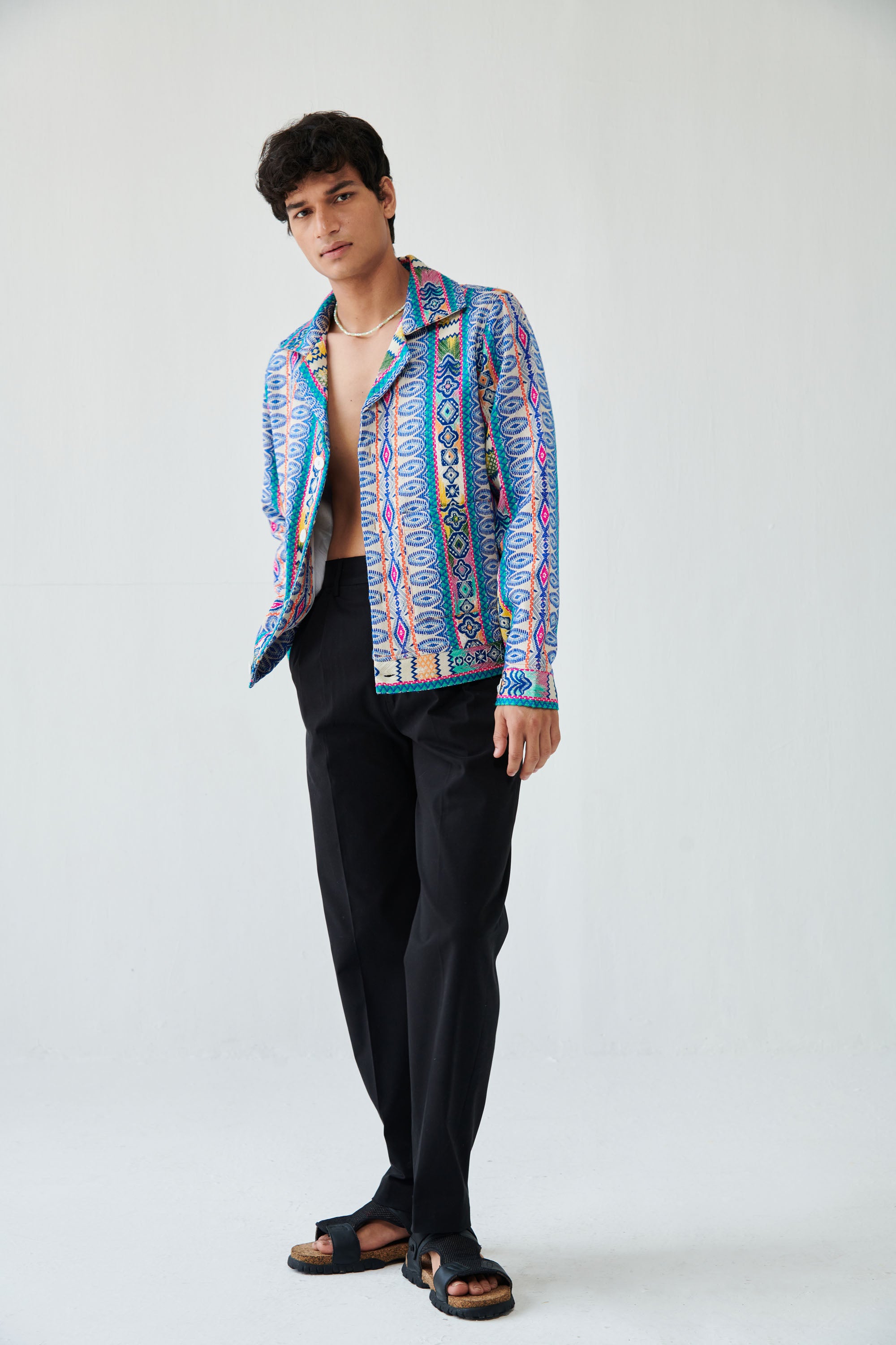 Havana jacquard jacket