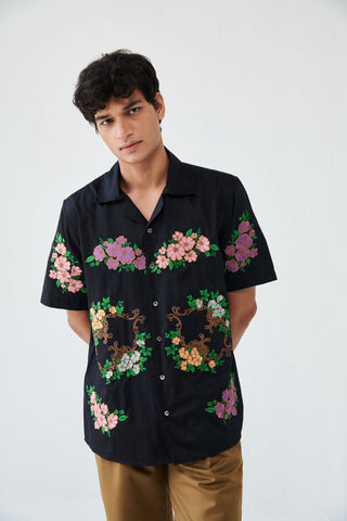 "Le Victoria" embroidered shirt