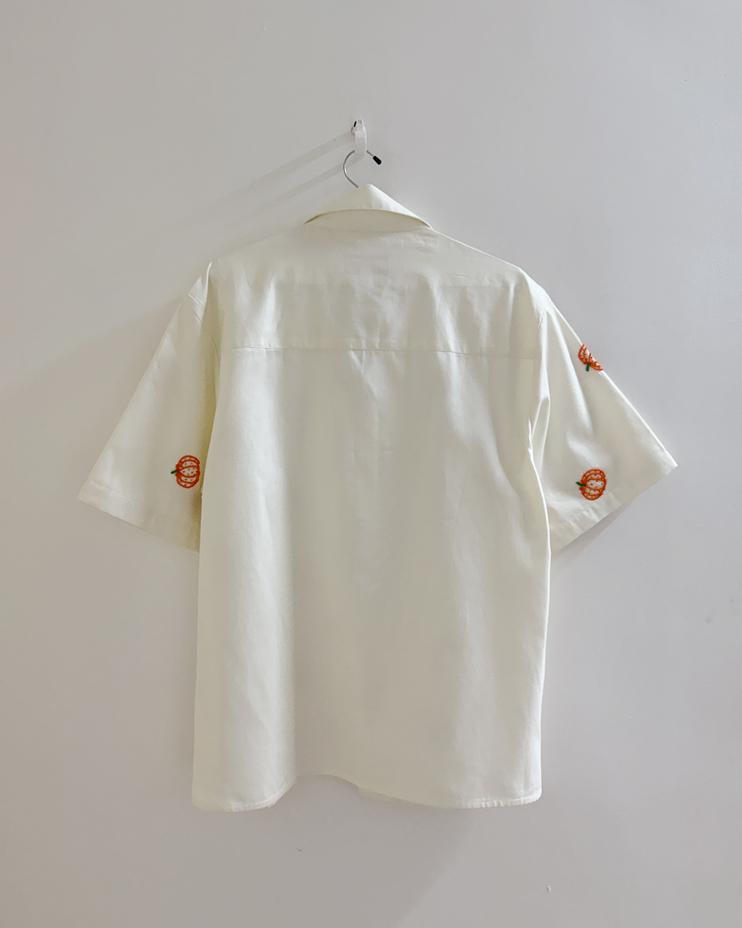 "Le pumpkin" beadwork shirt