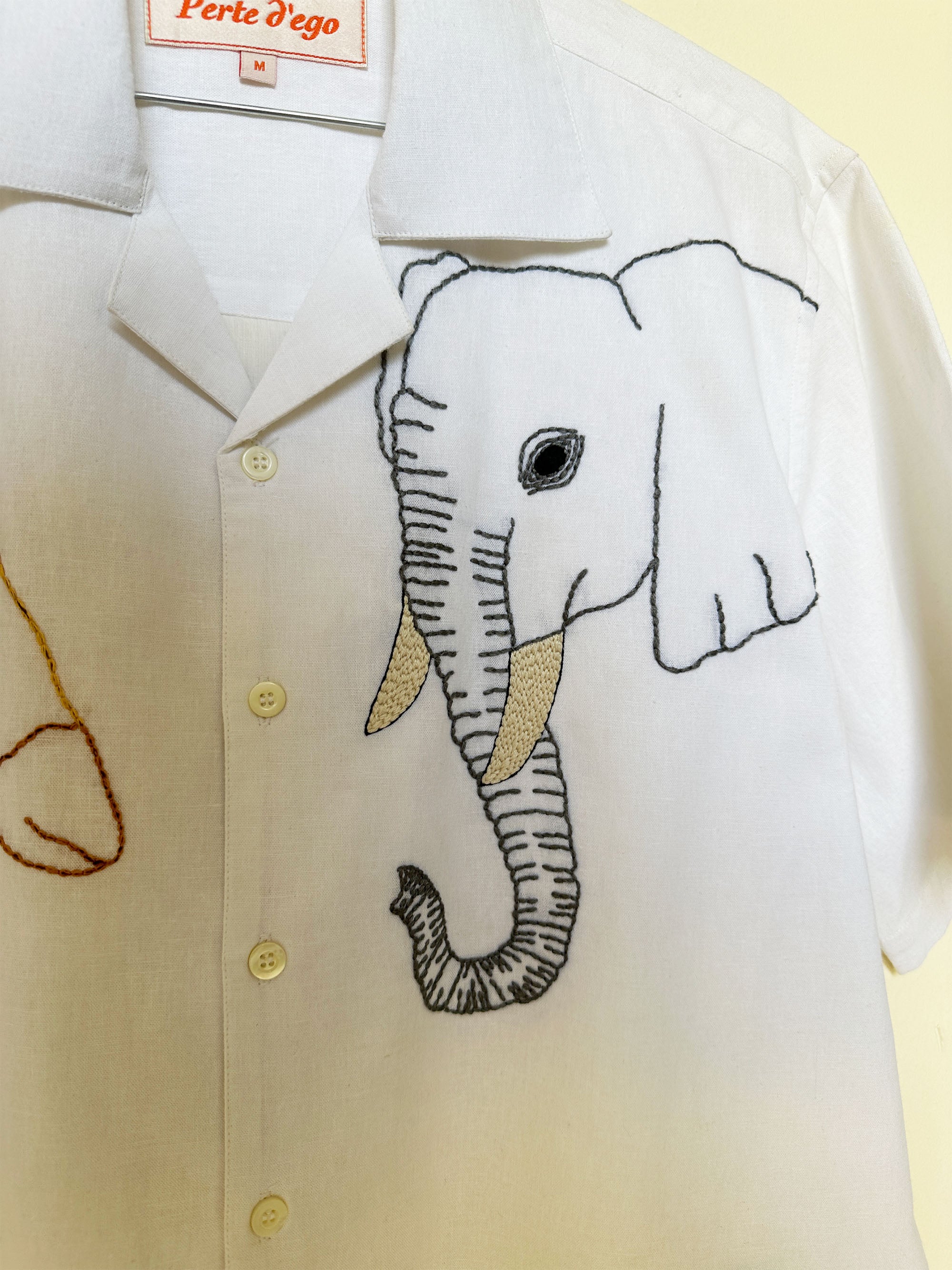 “Le savanna” hand embroidered shirt