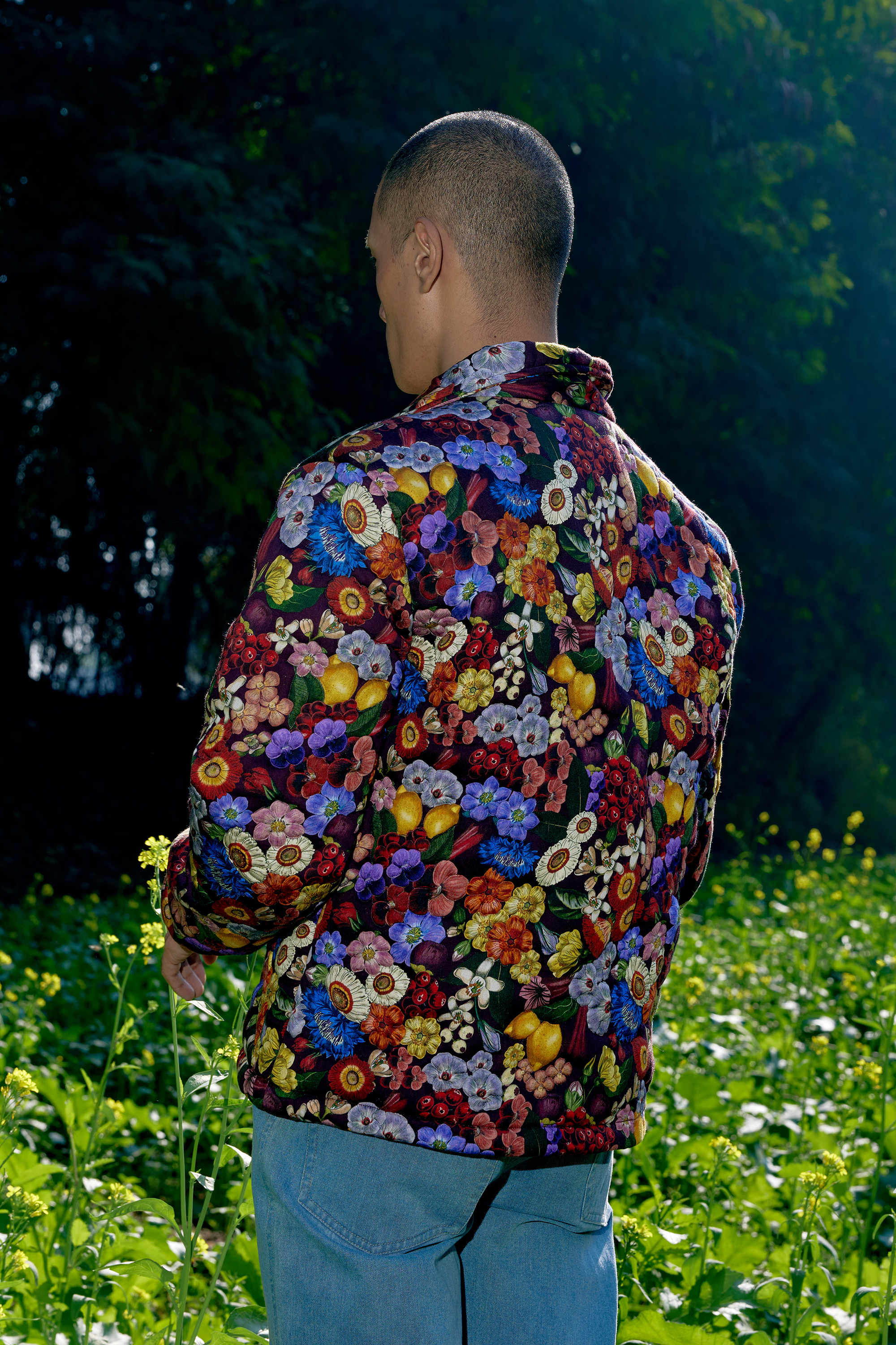 PEAK■Women Recycle Quilting Jacket■送料込 Spring bloom