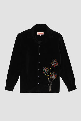 Fireworks embroidered shirt