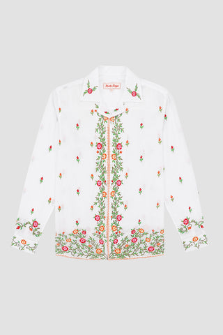 "Le Jardin" Embroidered shirt