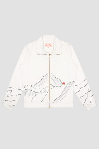 "Everest expedition" embroidered zip up jacket