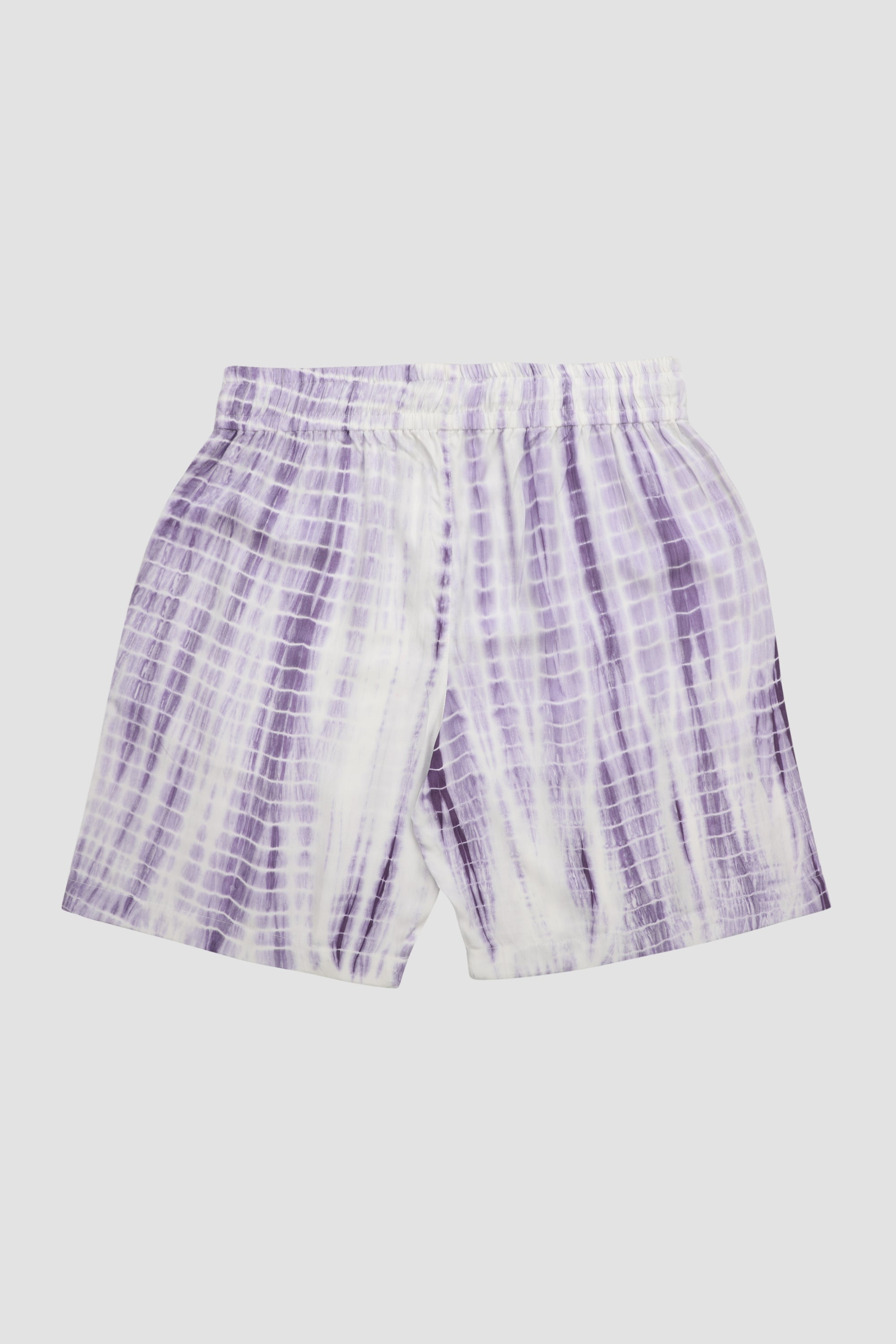 Lavender shibori shorts