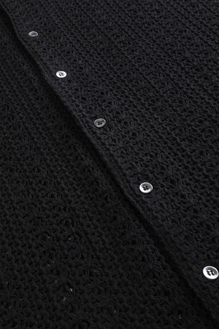 Black lace full sleeve shirt