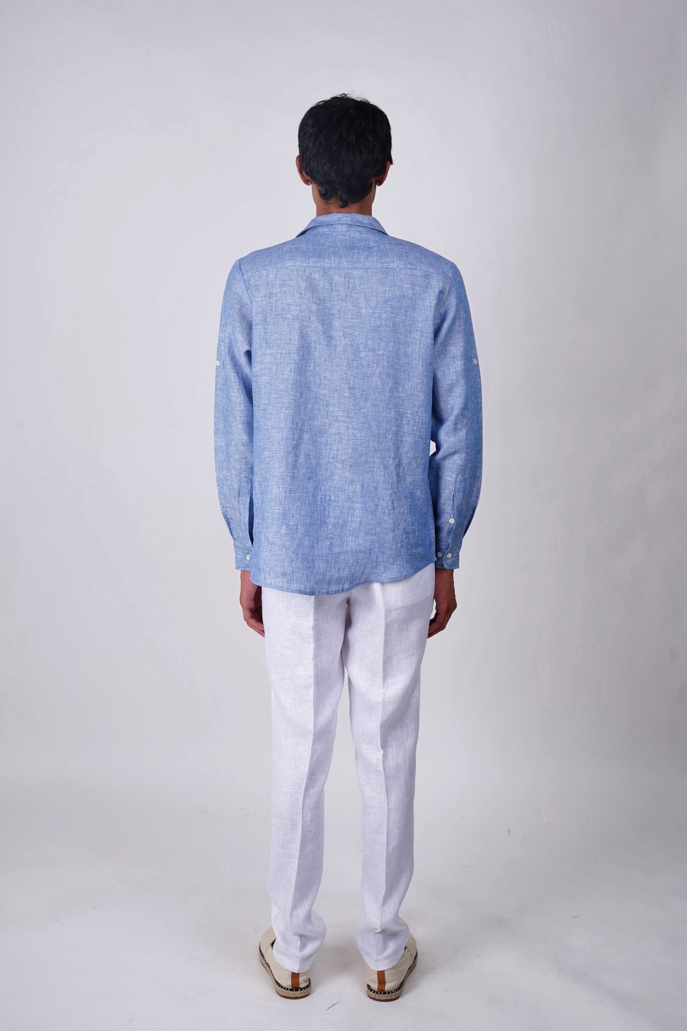 Ocean Blue Linen shirt