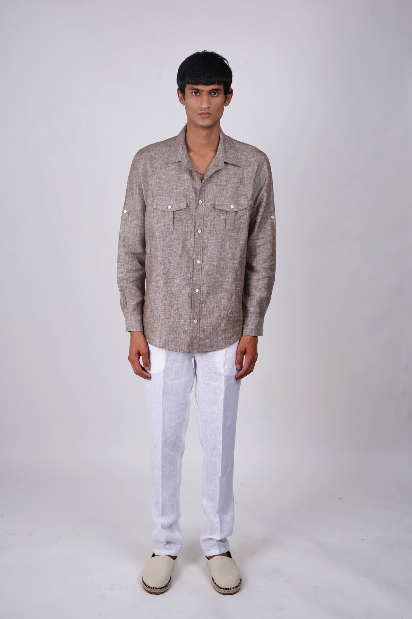 Brown Linen shirt