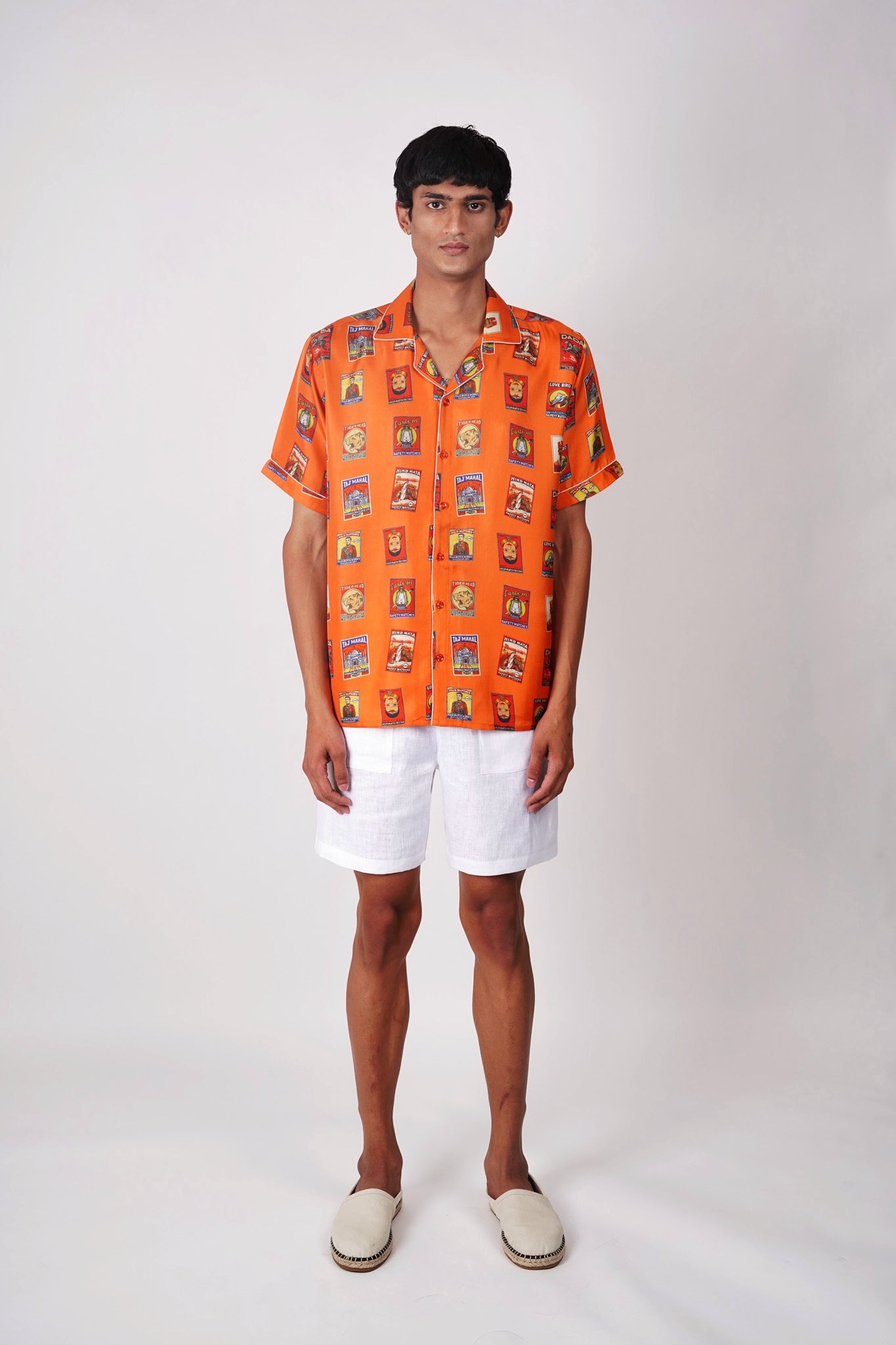 Silk matchbox shirt