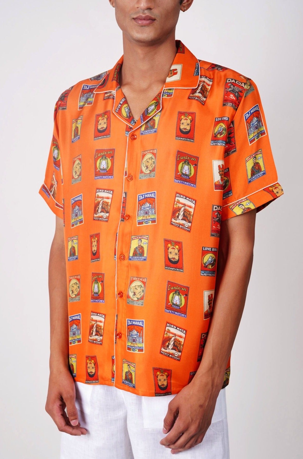 Silk matchbox shirt