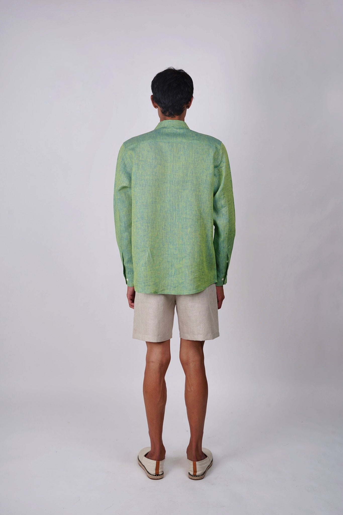 Psychedelic Green Linen shirt