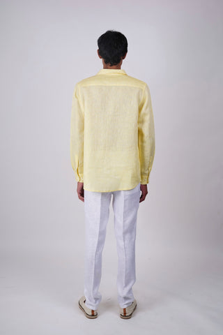 Lemon yellow Linen shirt