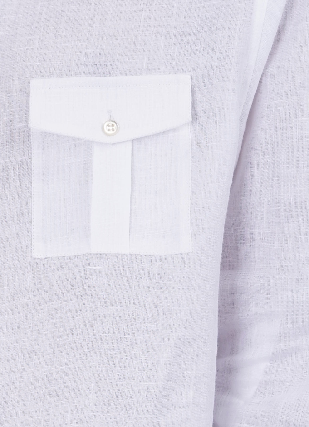 Santorini White Linen shirt