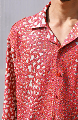 "La mosaïque" Embroidered shirt