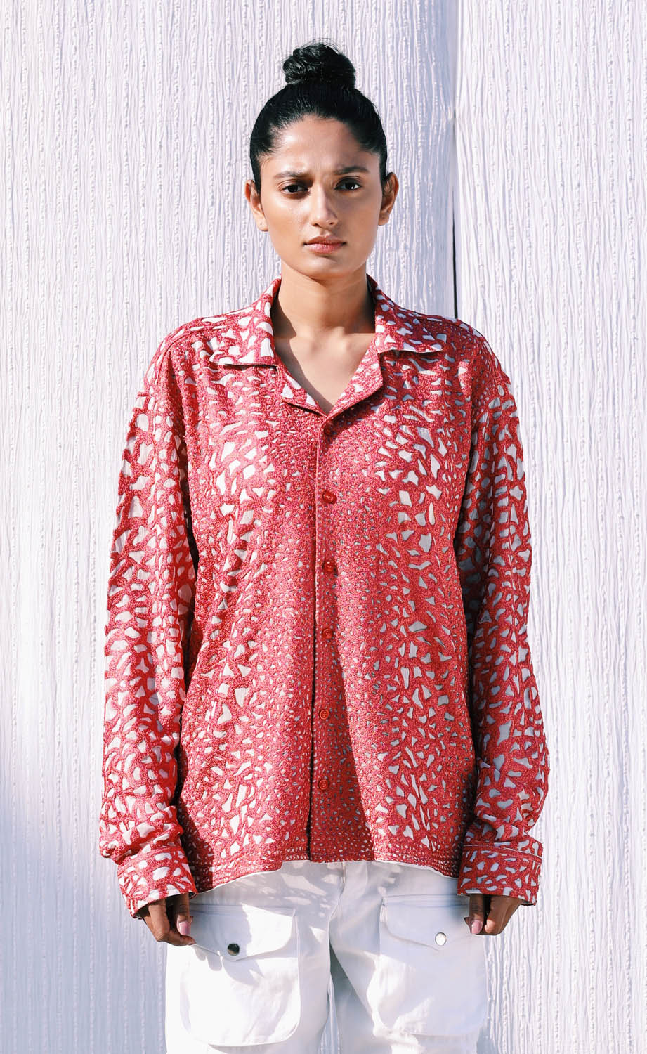 "La mosaïque" Embroidered shirt