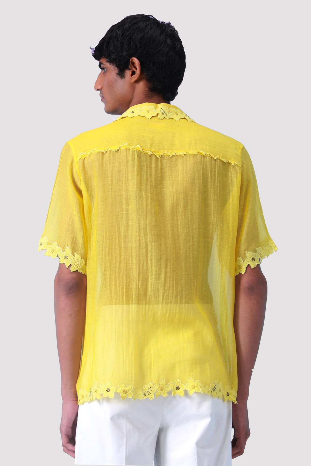 "Le Citron" Cutwork shirt