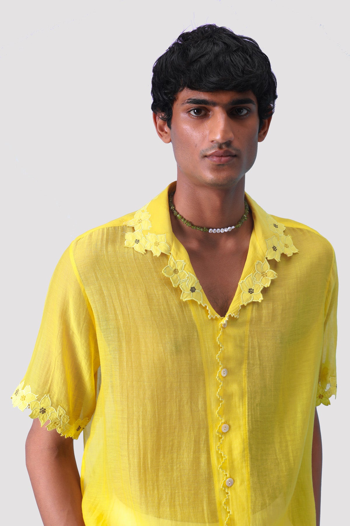 "Le Citron" Cutwork shirt