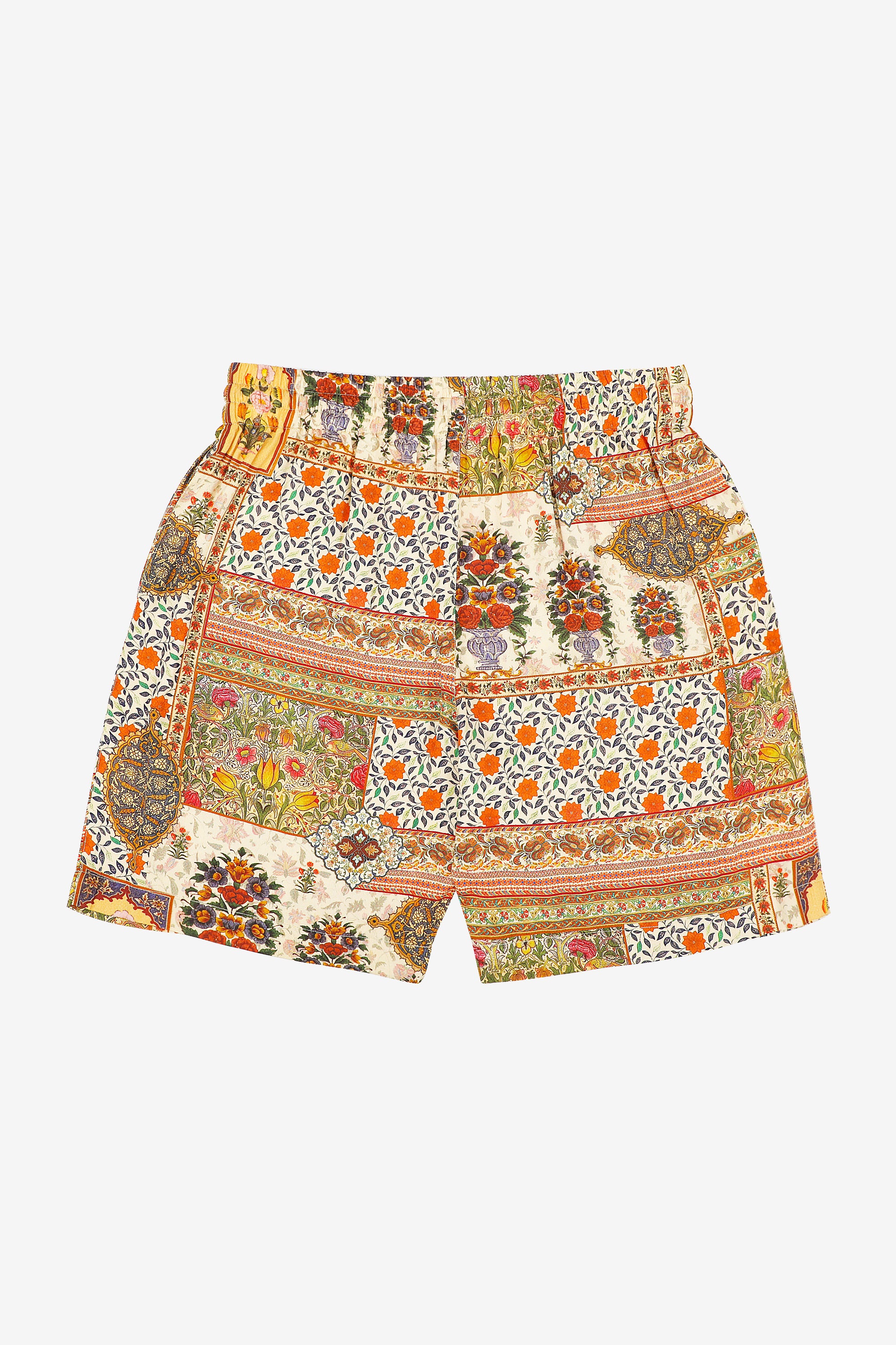 Patchwork lounge shorts