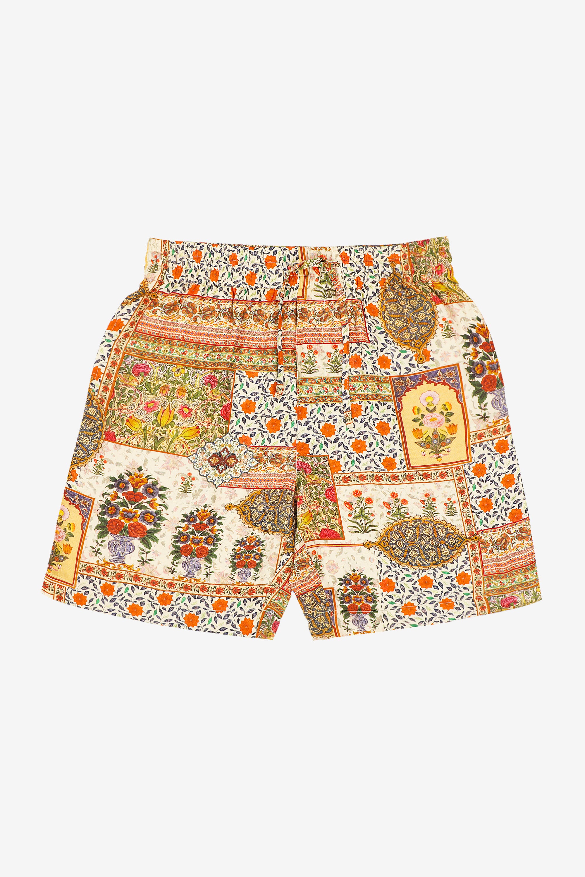 Patchwork lounge shorts