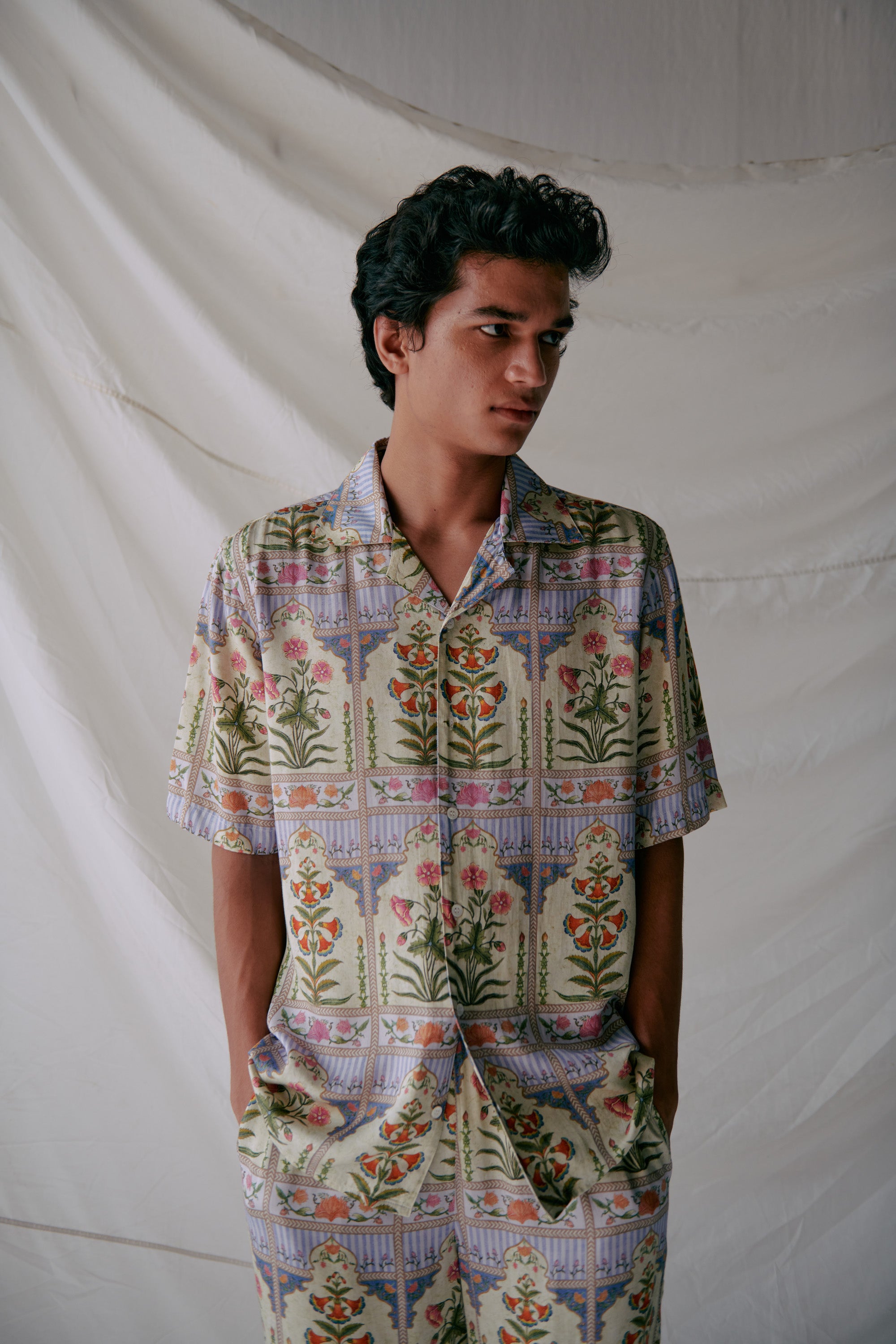 Royal floral Half sleeves shirt